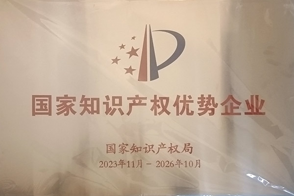 國家知識(shí)產(chǎn)權(quán)優(yōu)勢企業(yè)